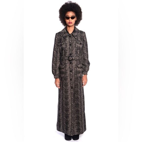 New Free People Anna Sui Serpent’s Shimmer Coat - Picture 3 of 10